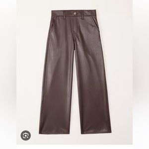Abercrombie kids brown leather pants